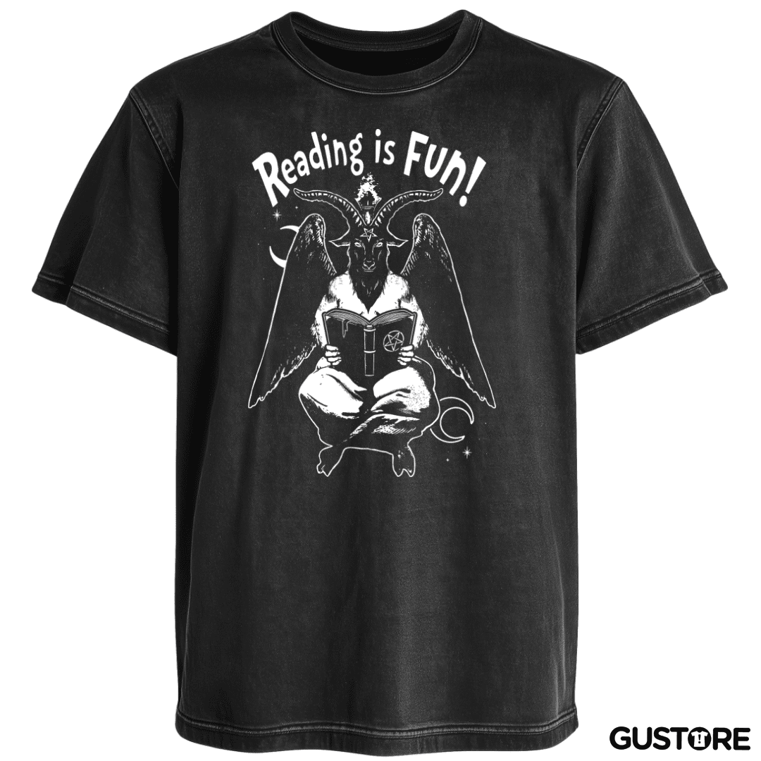 Polera desgastada Leer es Divertido
