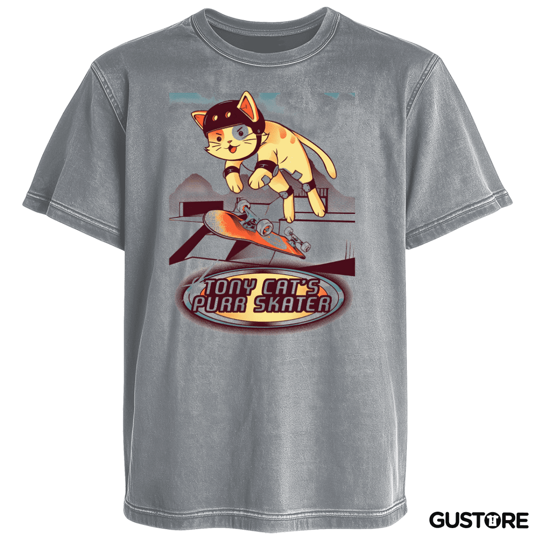 Polera desgastada Purr Skater