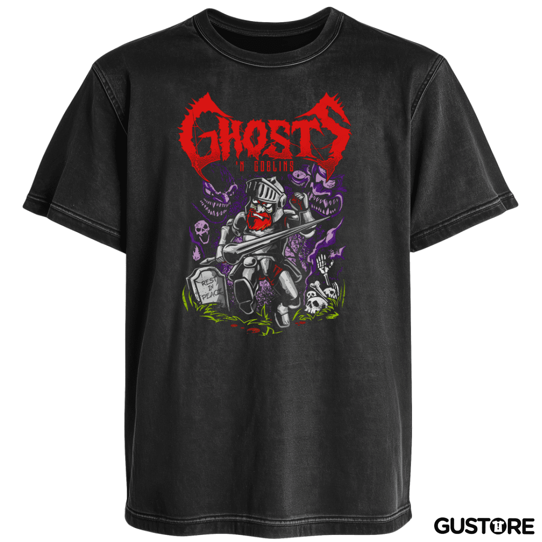 Polera desgastada Ghosts n Goblins