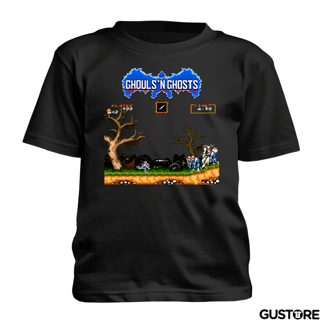 Polera de niño Ghouls 8 bits