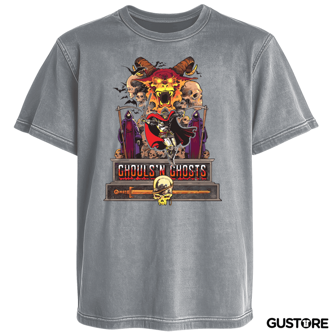 Polera desgastada Ghouls n Ghosts
