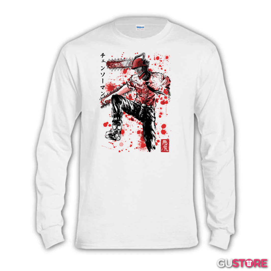 Polera manga larga Denji Saw