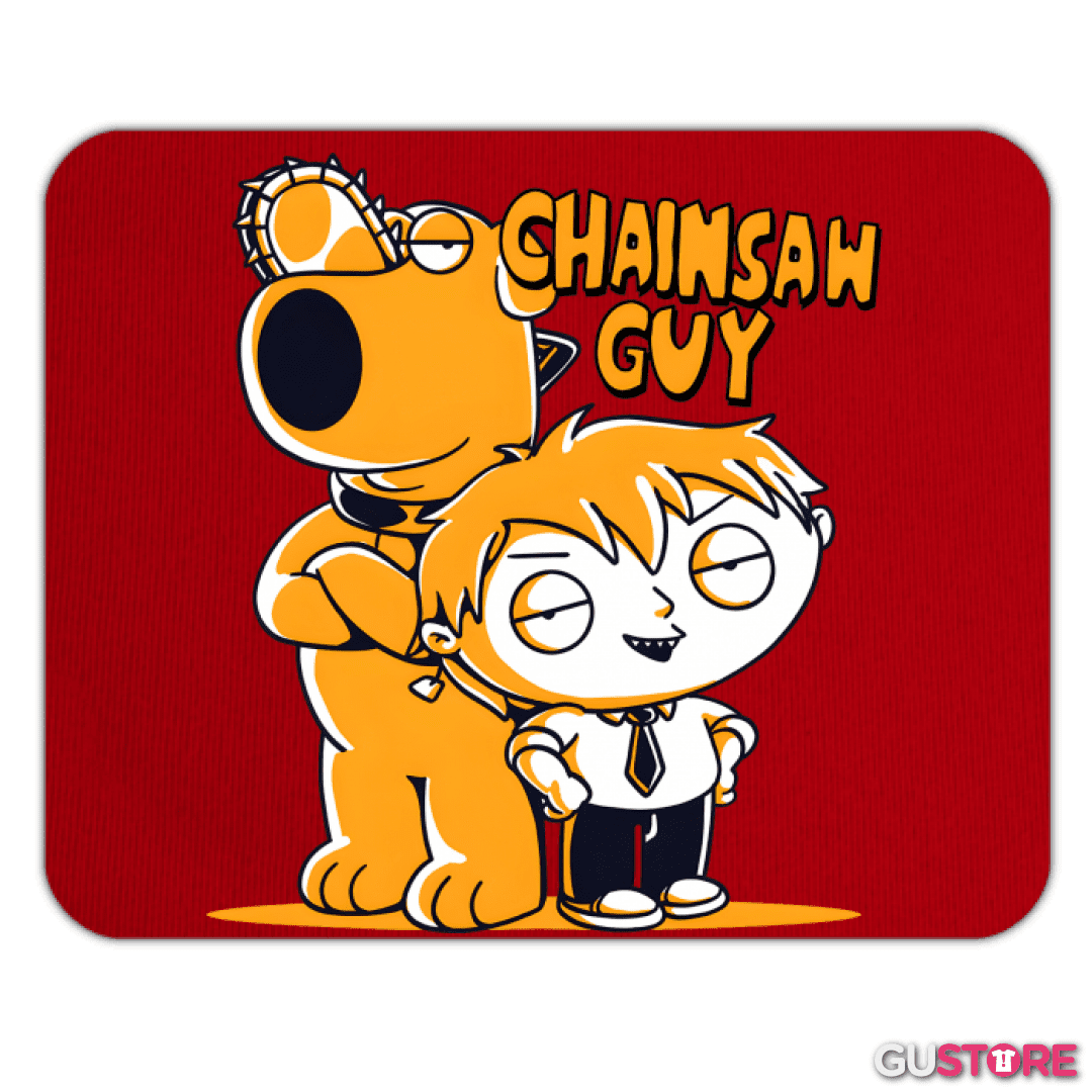 Mousepad Chainsaw Guy
