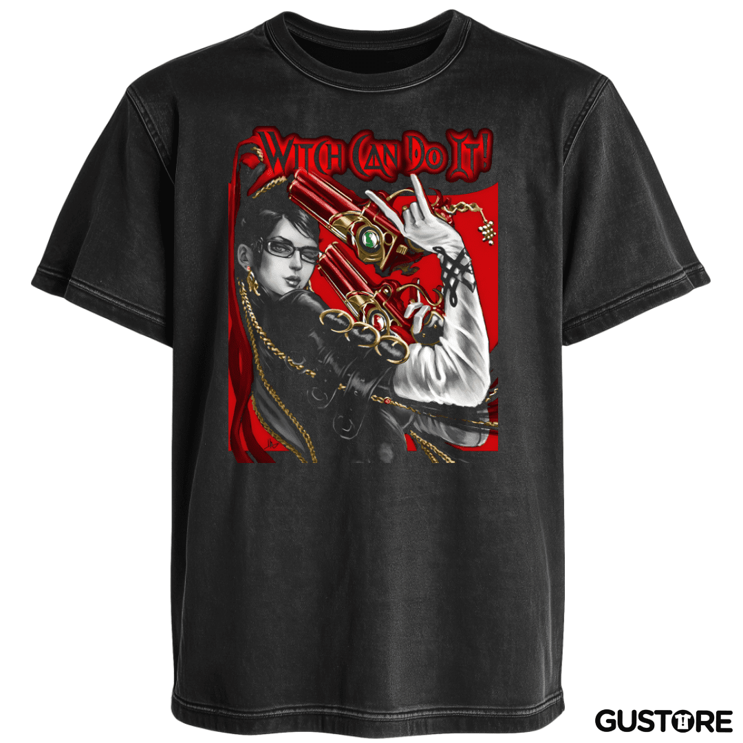 Polera desgastada Witch Can Do It