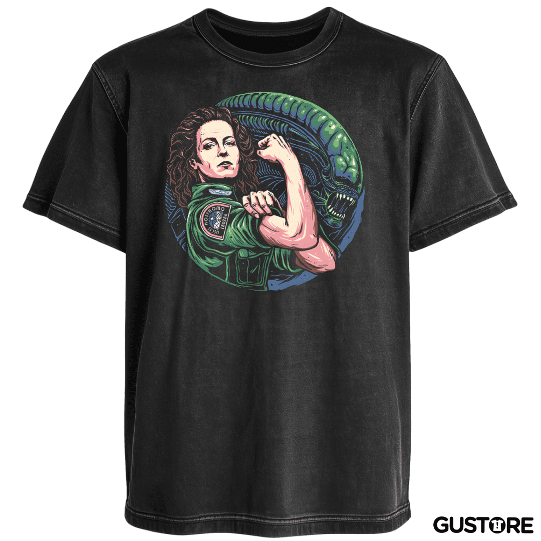 Polera desgastada Alien Force