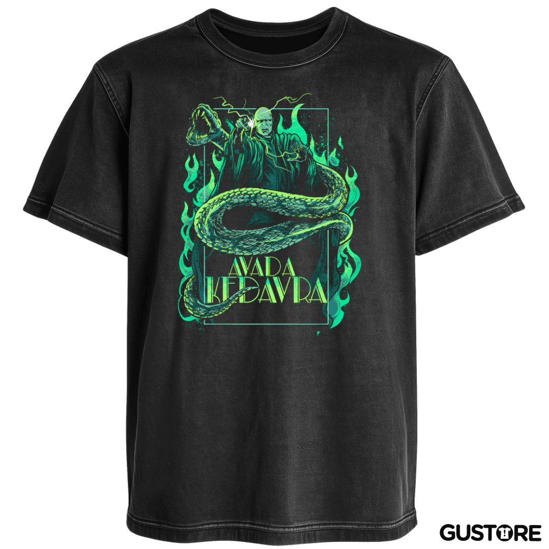 Polera desgastada Avada Kedavra