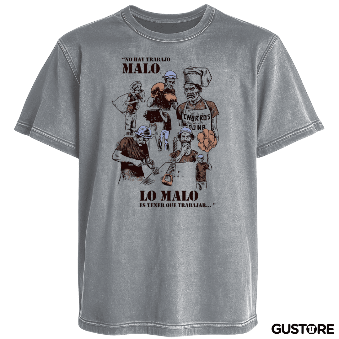 Polera desgastada No hay Trabajo Malo