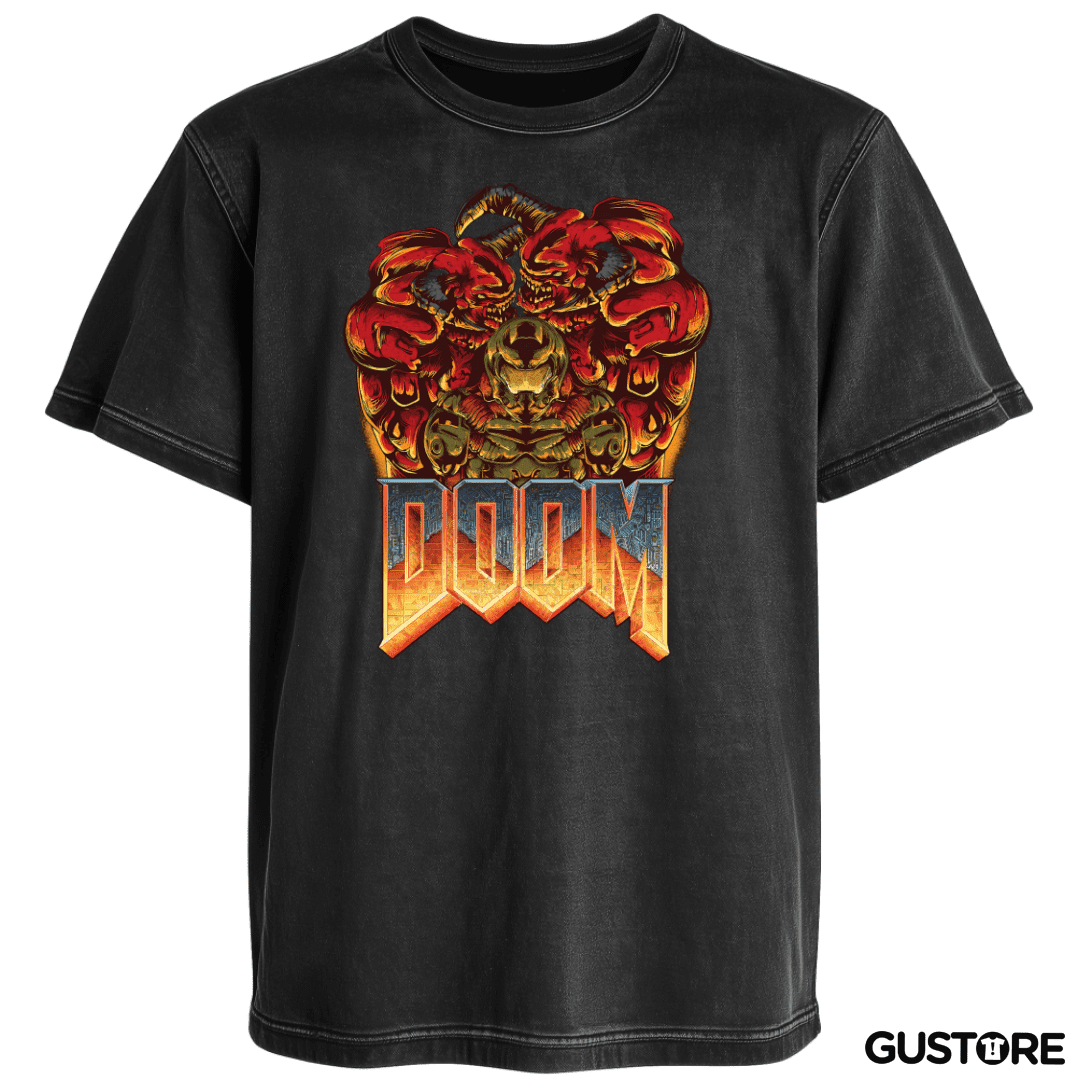 Polera desgastada Doom 2016 II
