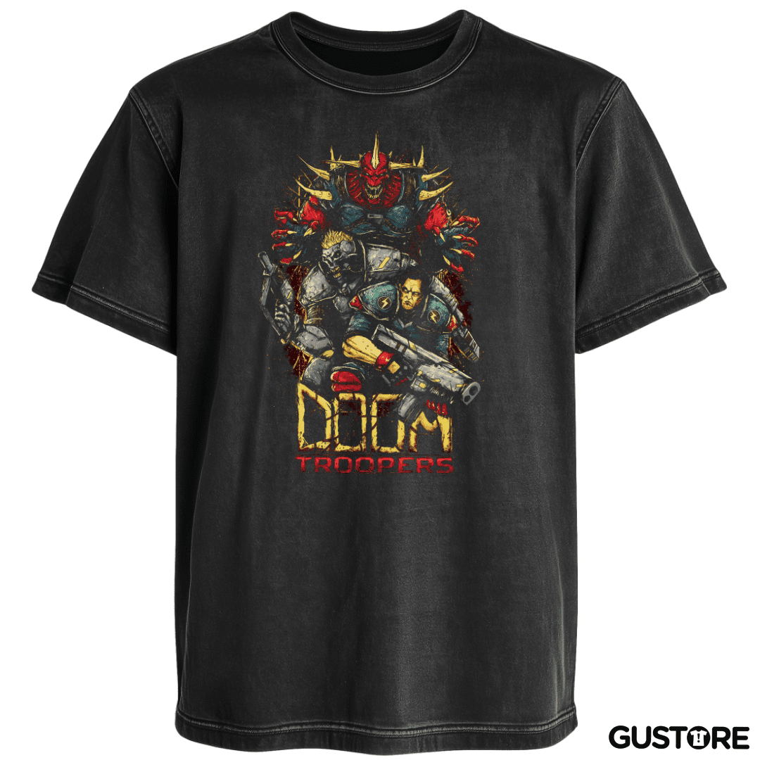 Polera desgastada Doom Slayers