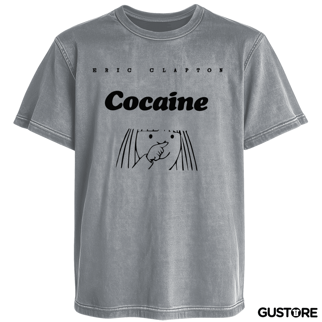 Polera desgastada Eric Clapton Cocaine