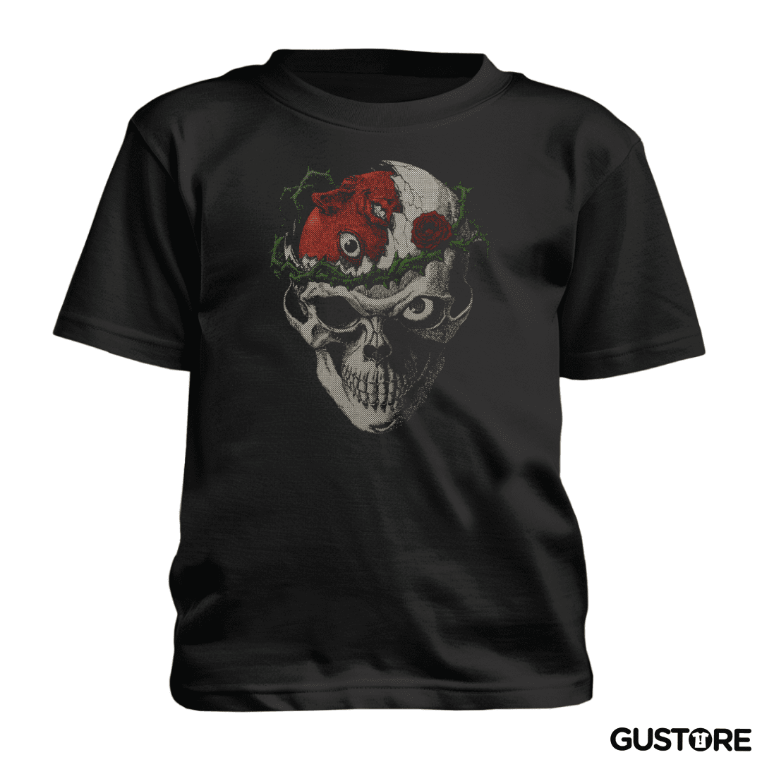 Polera de niño Cráneo Beherit