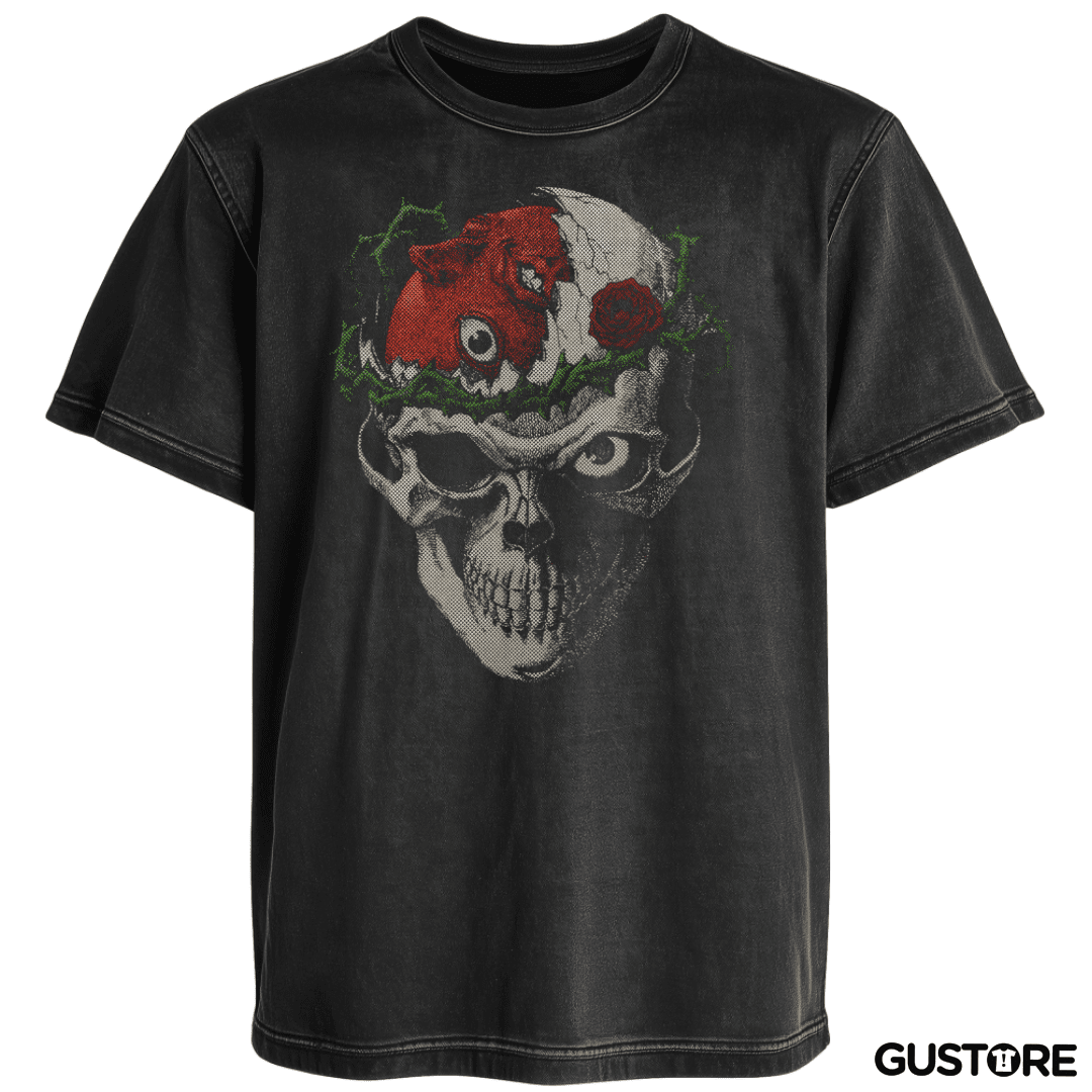 Polera desgastada Cráneo Beherit