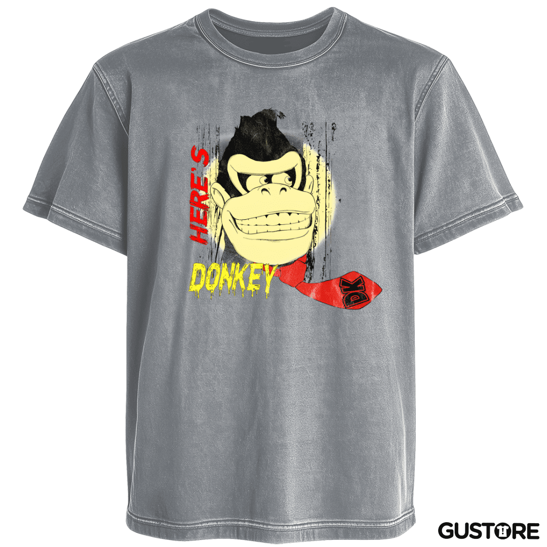 Polera desgastada Heres Donkey
