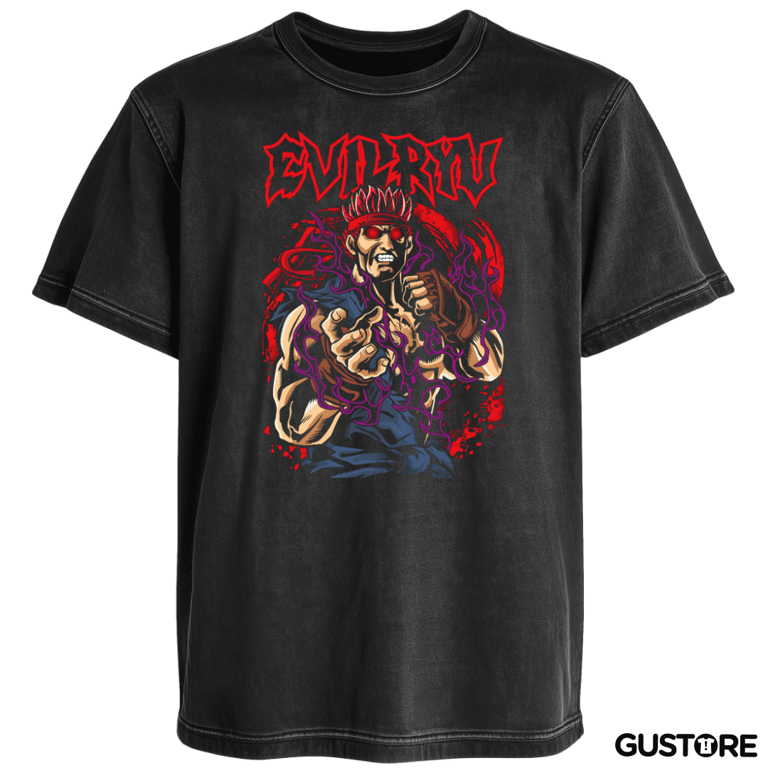 Polera desgastada Evil Ryu
