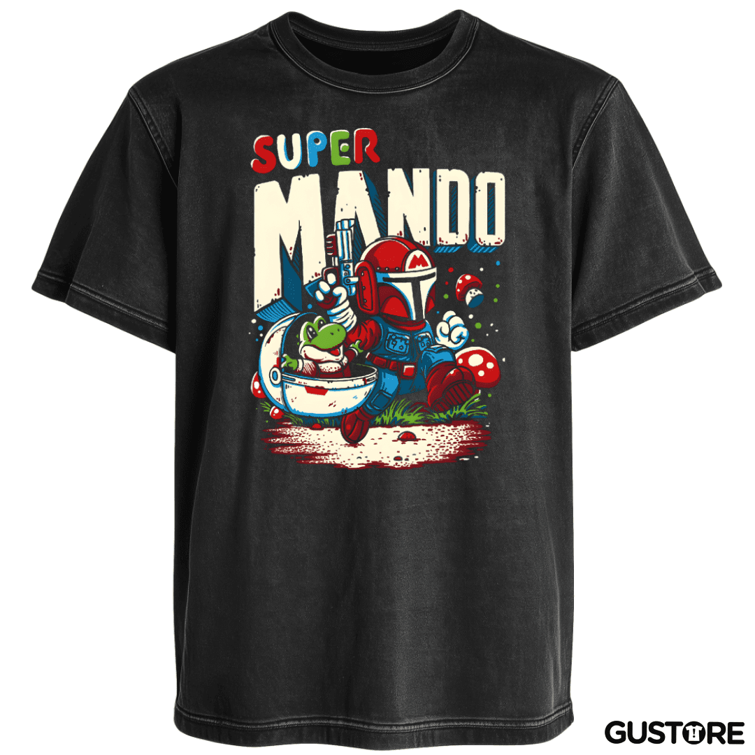 Polera desgastada Super Mando
