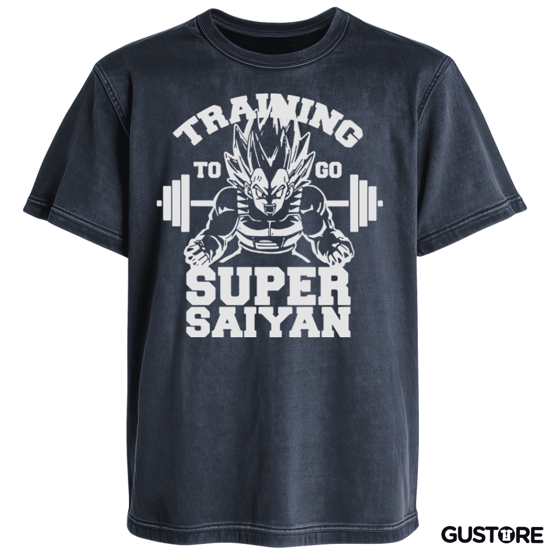 Polera desgastada Training to go super saiyan