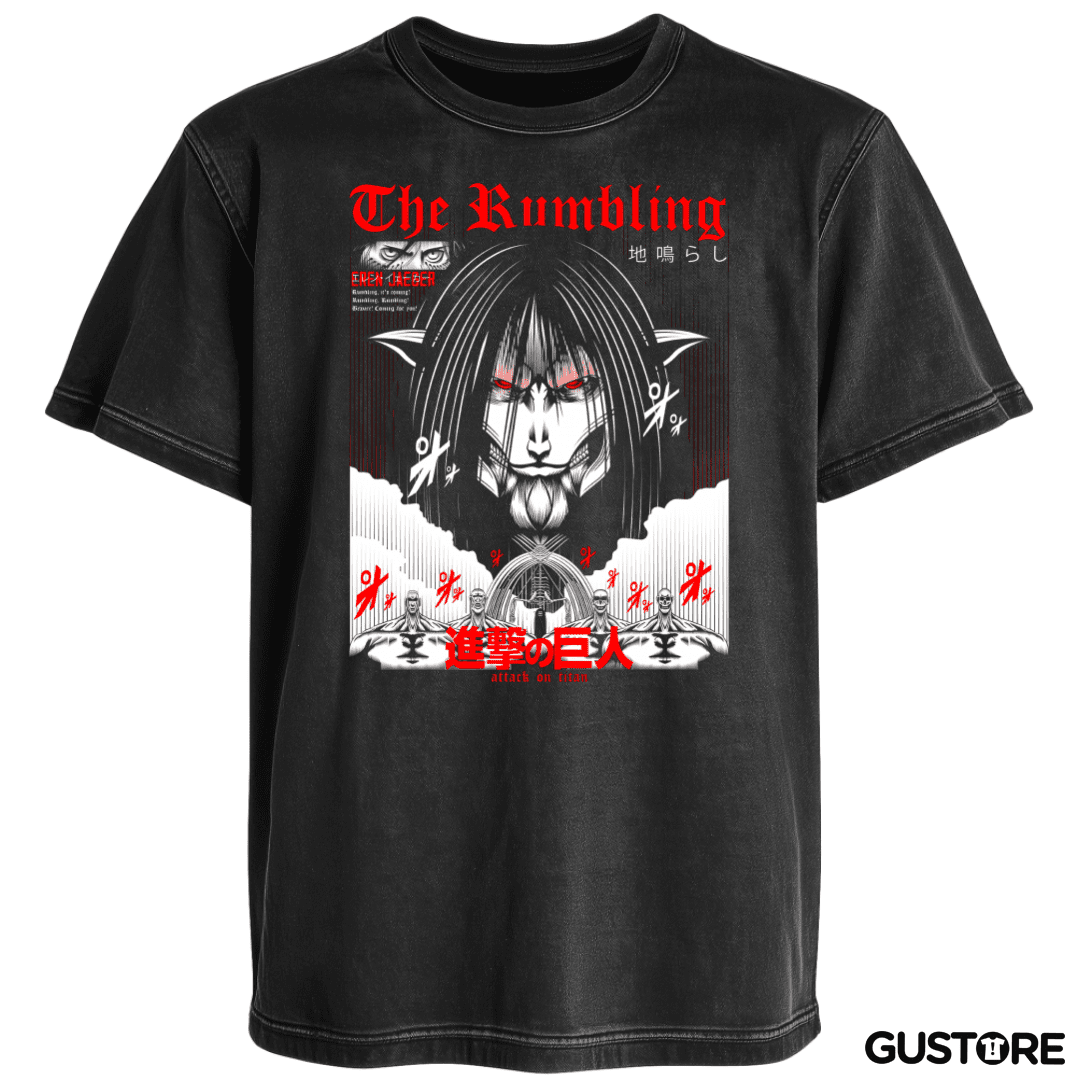 Polera desgastada The Rumbling Jaeger 
