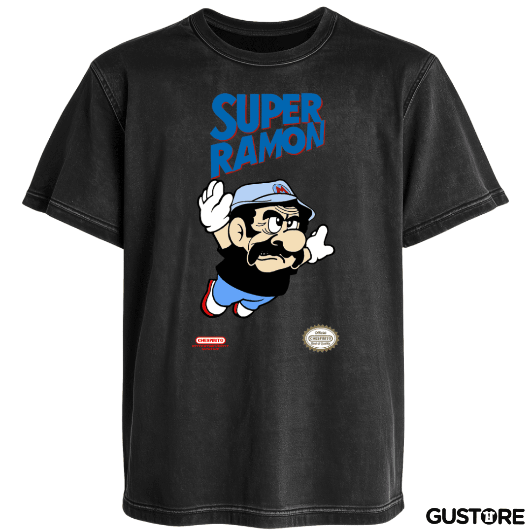 Polera desgastada Super Ramon