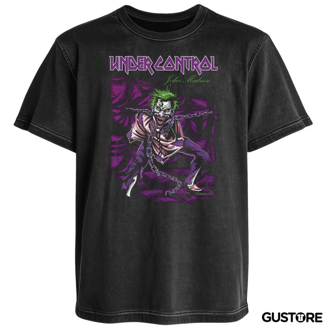 Polera desgastada Joker Madness
