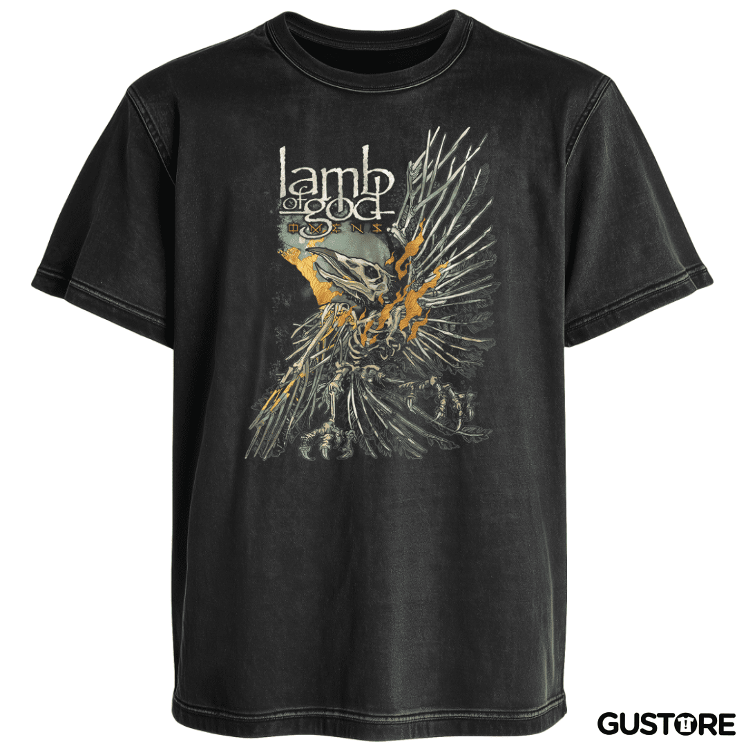 Polera desgastada Omens