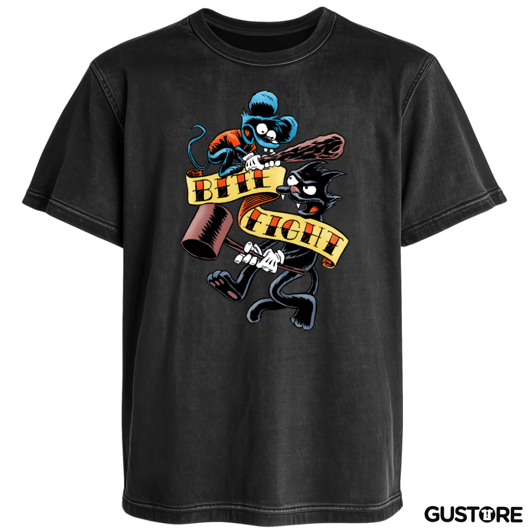 Polera desgastada Bite & Fight 