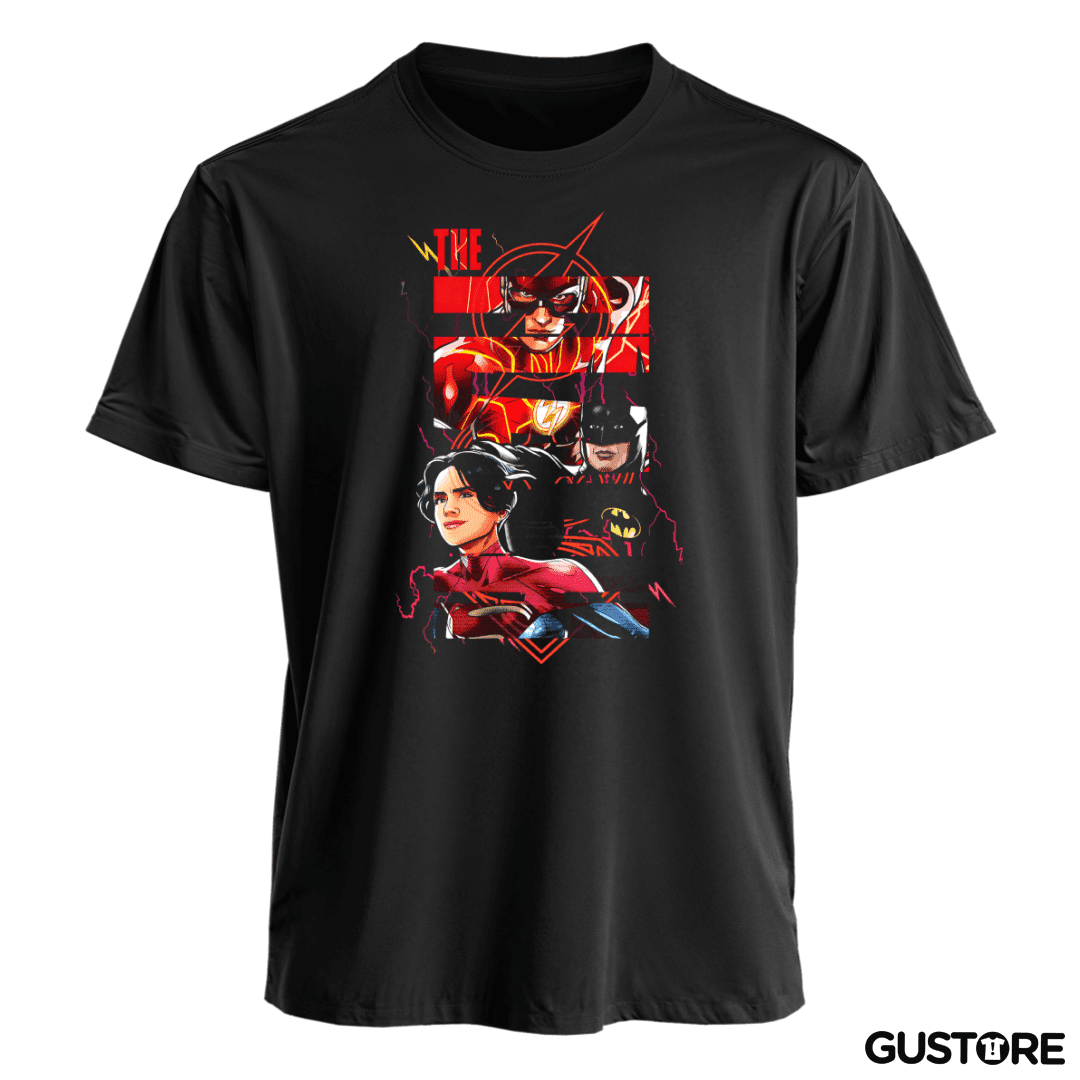 Polera El Rayo, El Murcielago y la Superchica