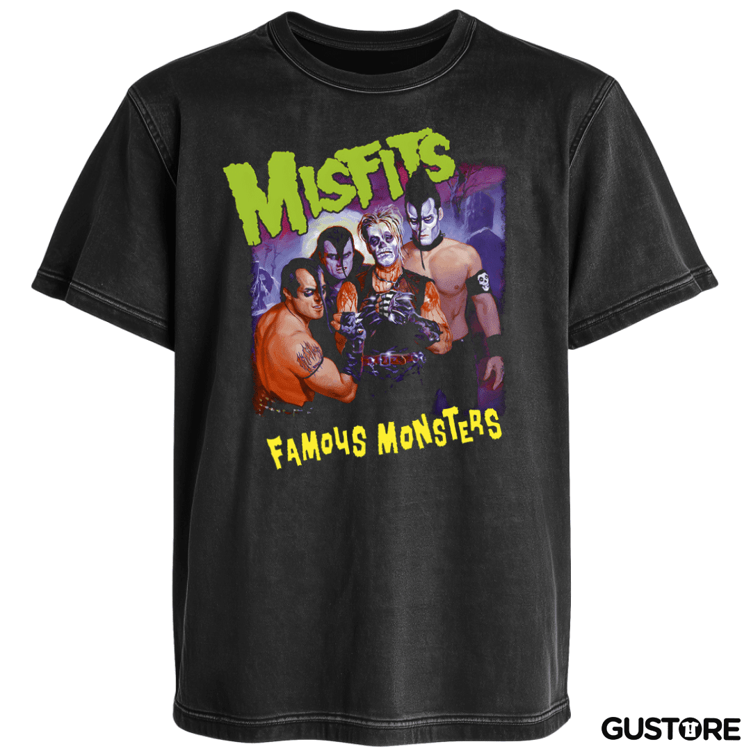 Polera desgastada Famous Monsters