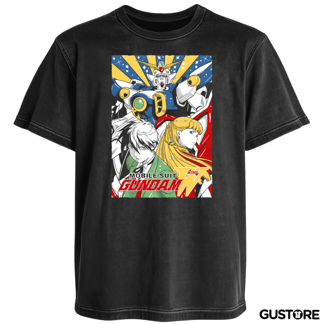 Polera desgastada Gundam Wing N
