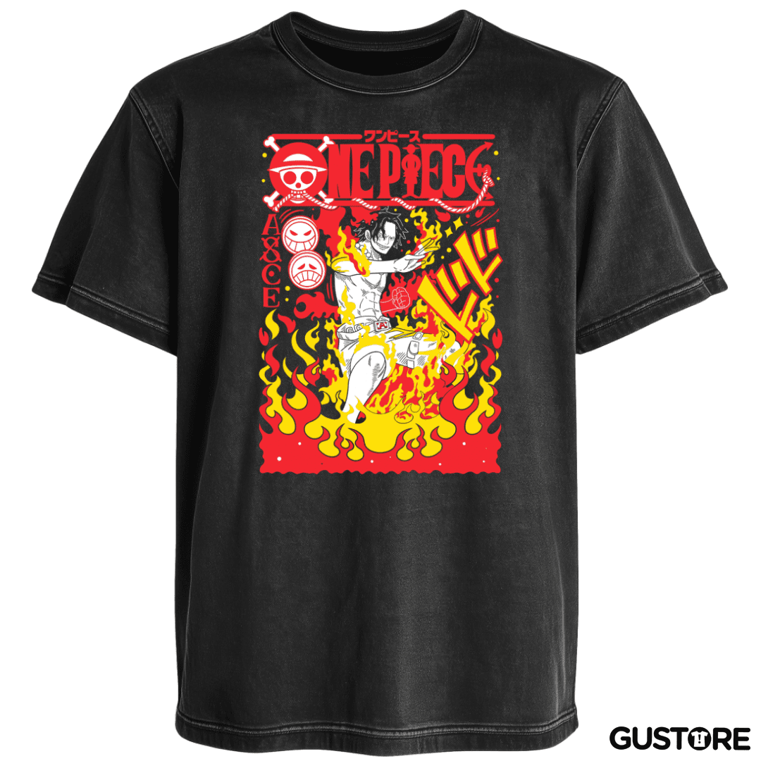 Polera desgastada Ace Portgas N