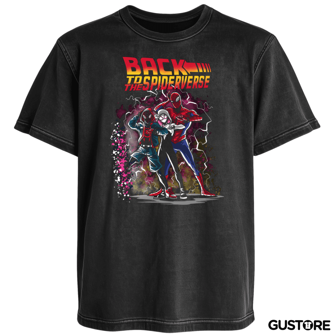 Polera desgastada Back to the Spiderverse 