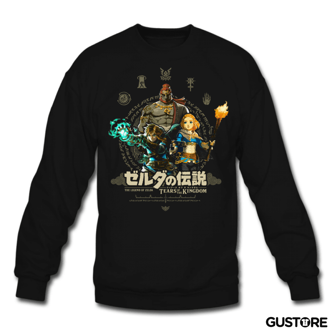Poleron polo TOTK Link Zelda y Ganondorf