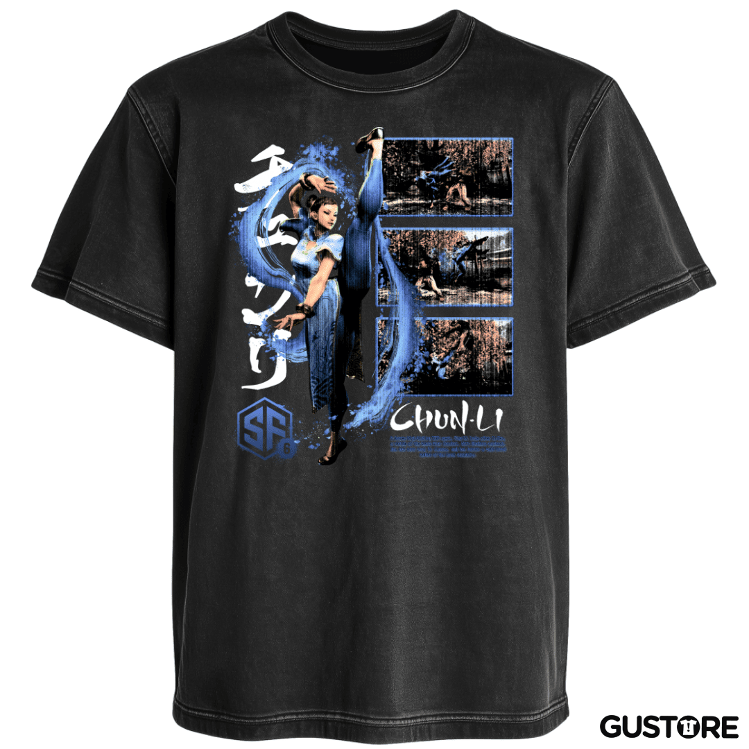 Polera desgastada SF6 Chun Li