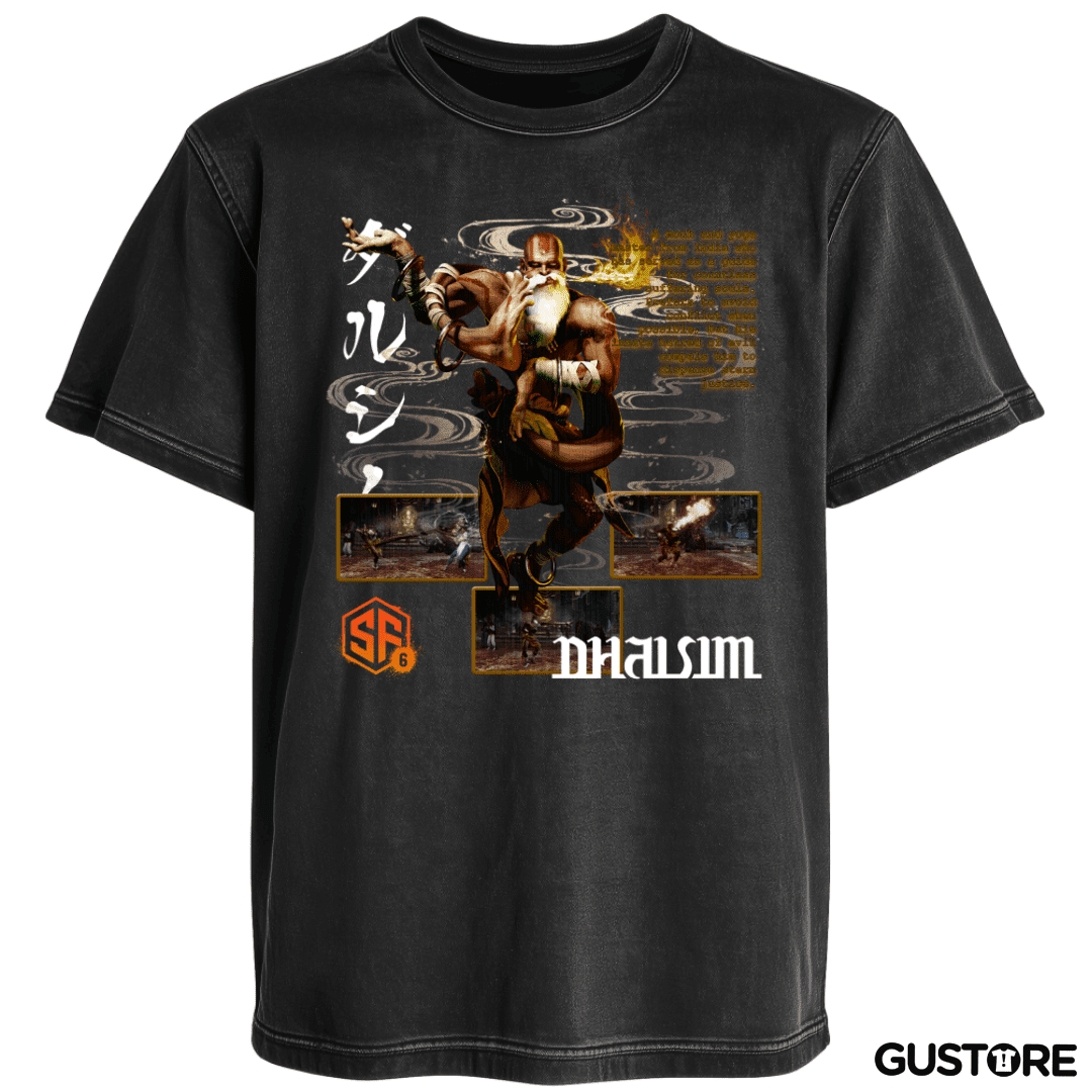 Polera desgastada SF6 Dhalsim
