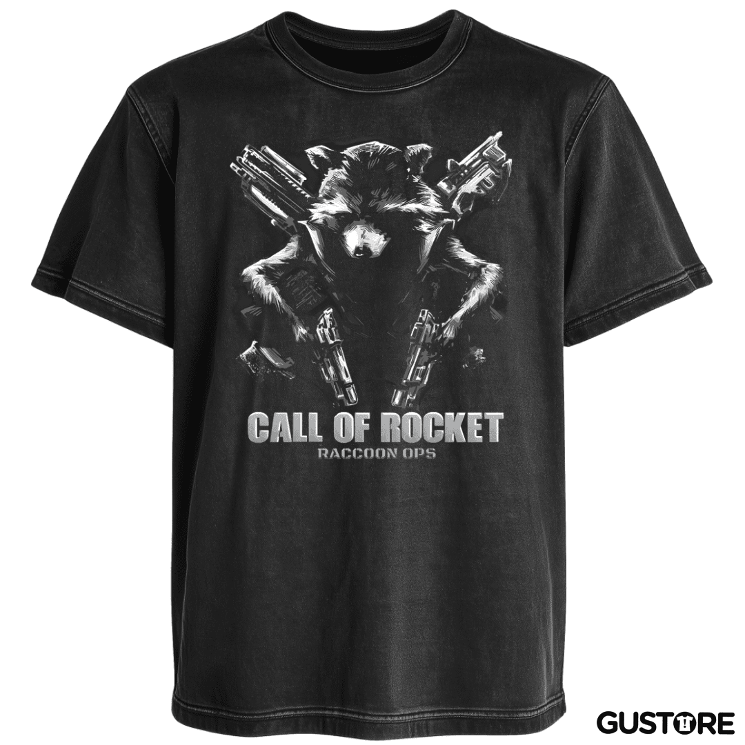 Polera desgastada Call of the Rocket