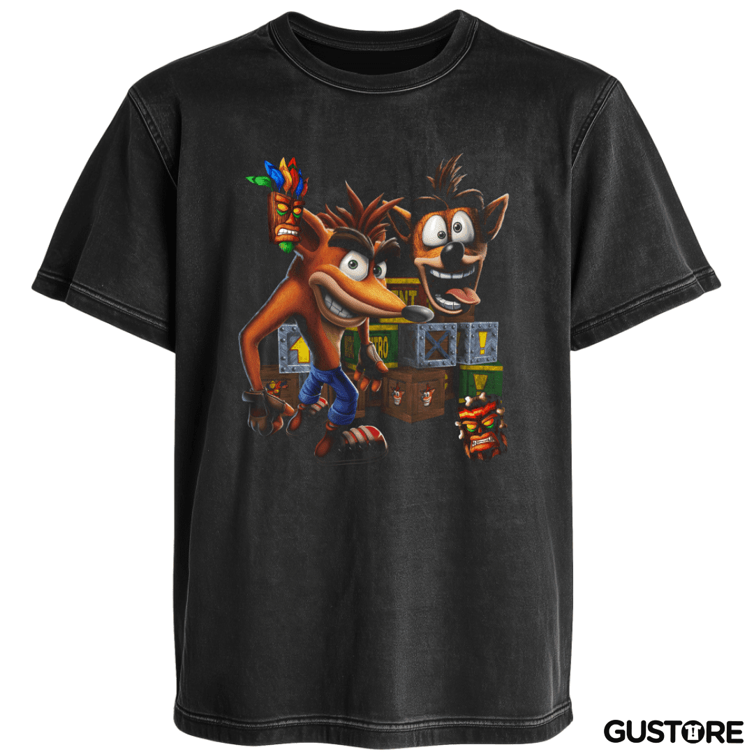 Polera desgastada Bandicoot Full color