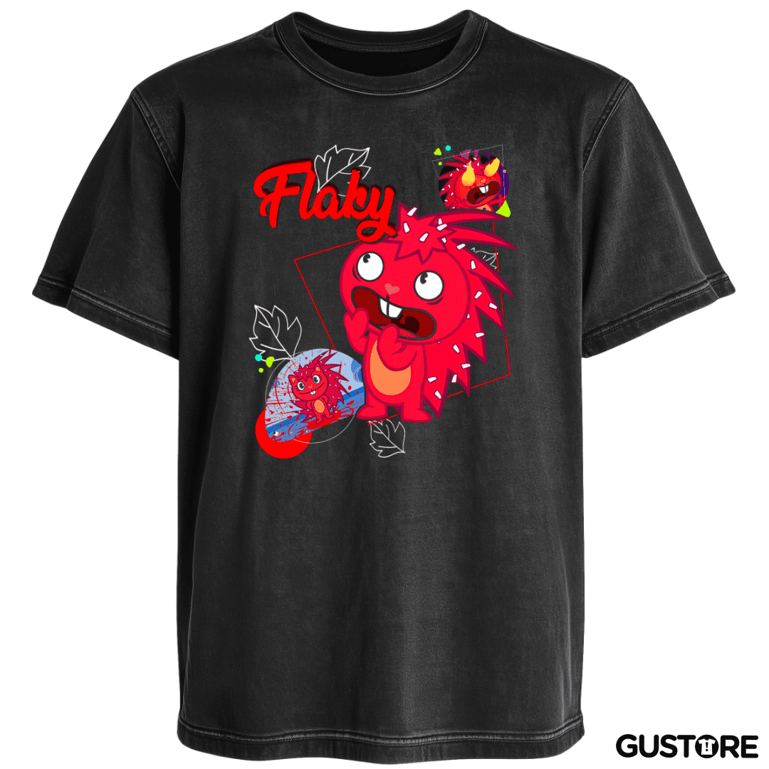 Polera desgastada Flaky