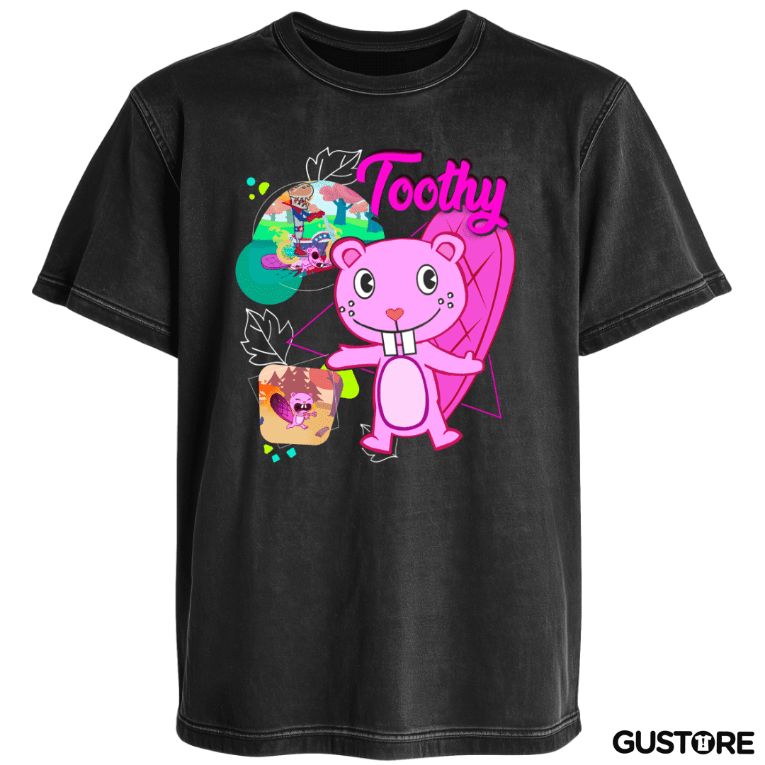 Polera desgastada Toothy