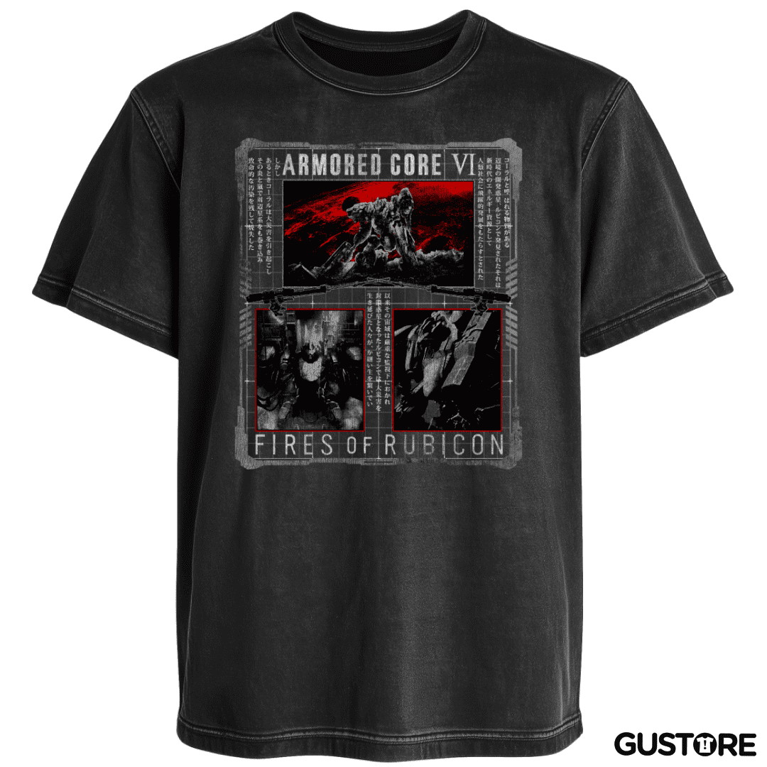 Polera desgastada Armored Core IV Fires of Rubicon