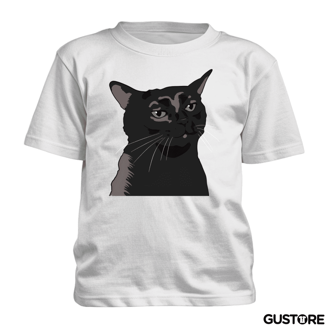 Polera de niño Gatito Negro MEME