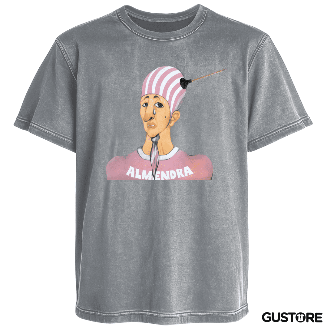 Polera desgastada Almendra