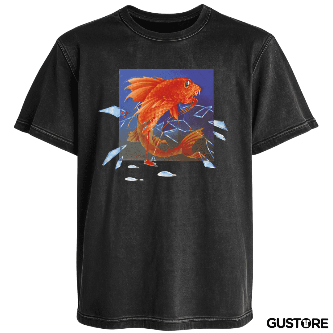 Polera desgastada Pescado Rabioso II