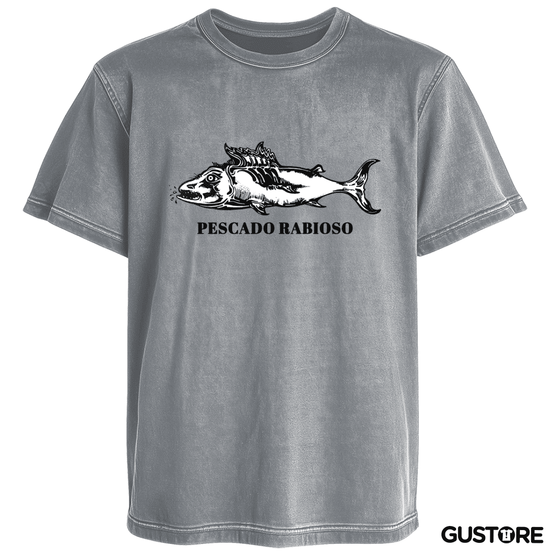 Polera desgastada Pescado Rabioso