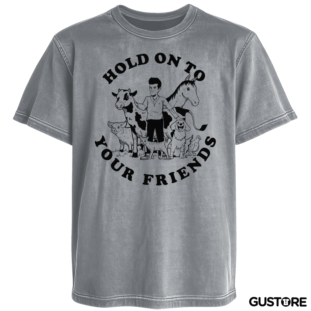 Polera desgastada Hold On To Your Friends