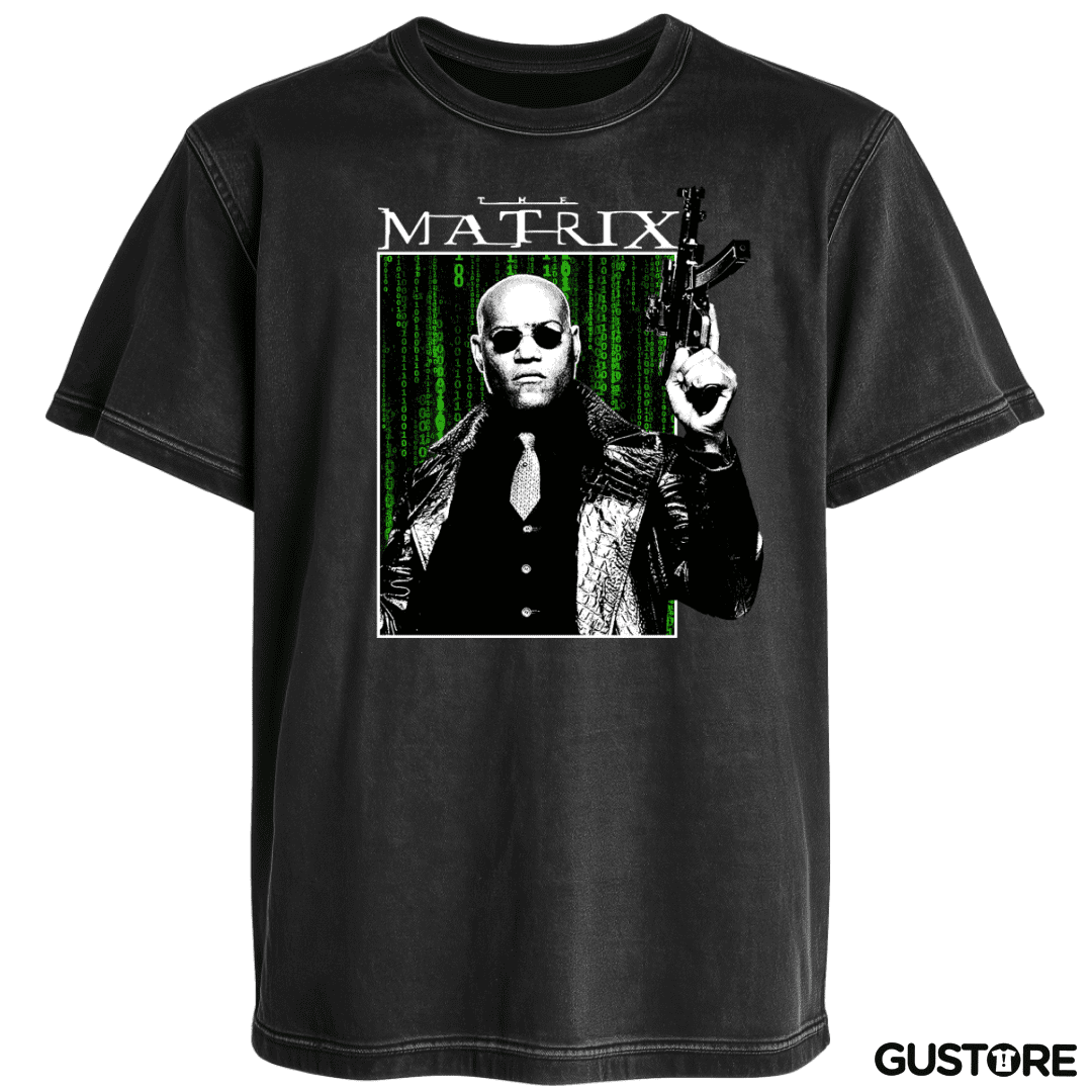 Polera desgastada The Matrix Morpheus