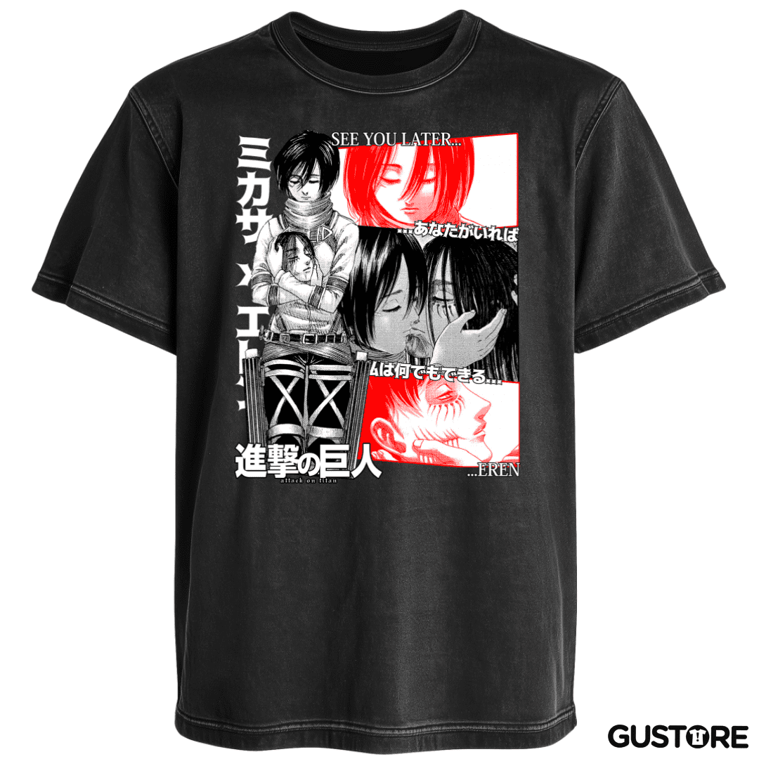 Polera desgastada See You Later Eren