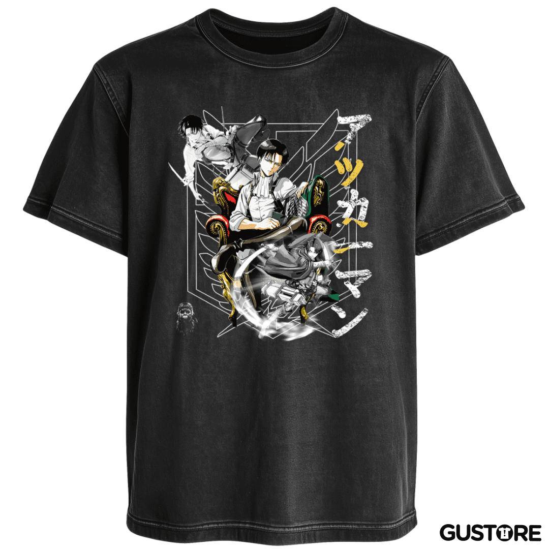 Polera desgastada ackerman levi