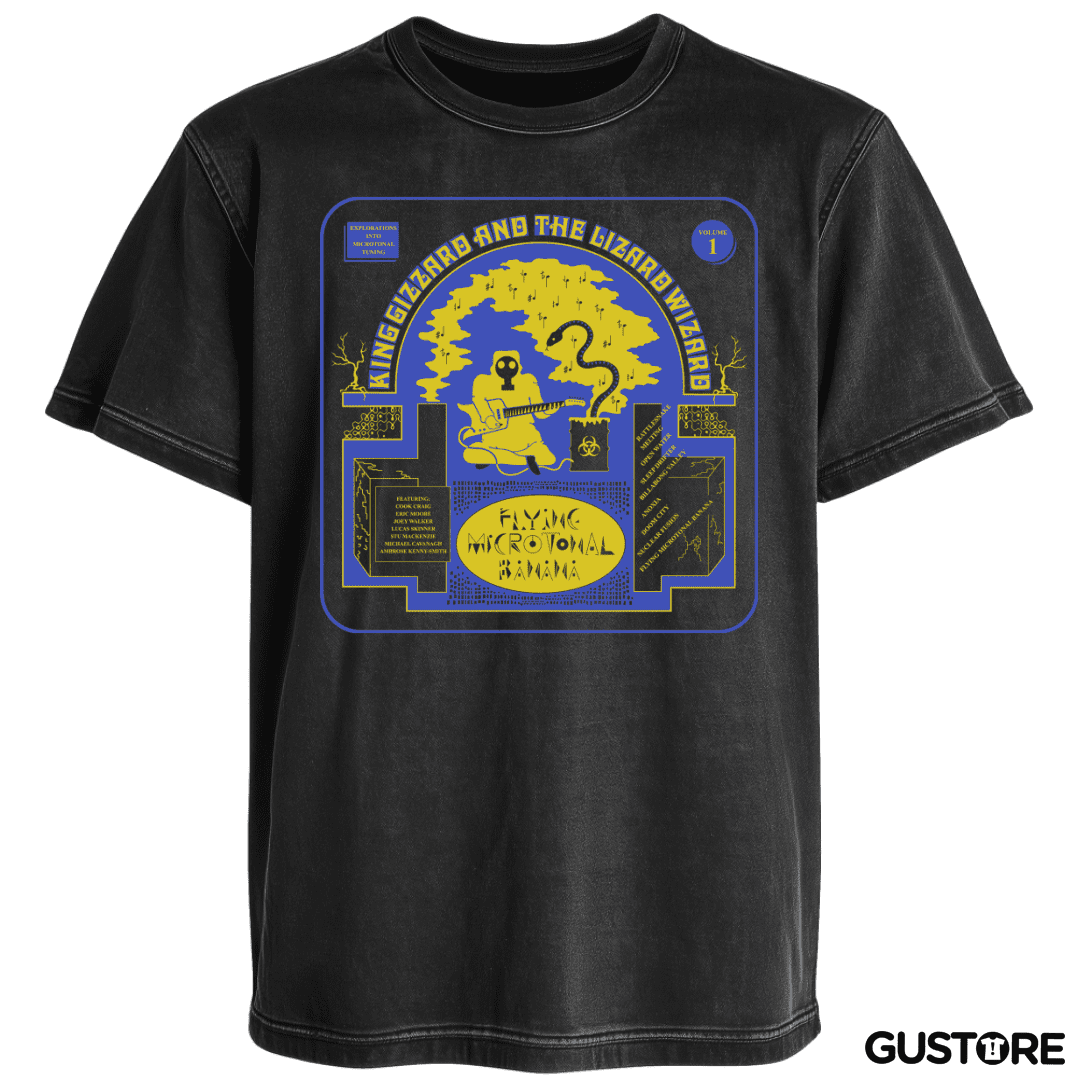 Polera desgastada Flying Microtonal Banana 