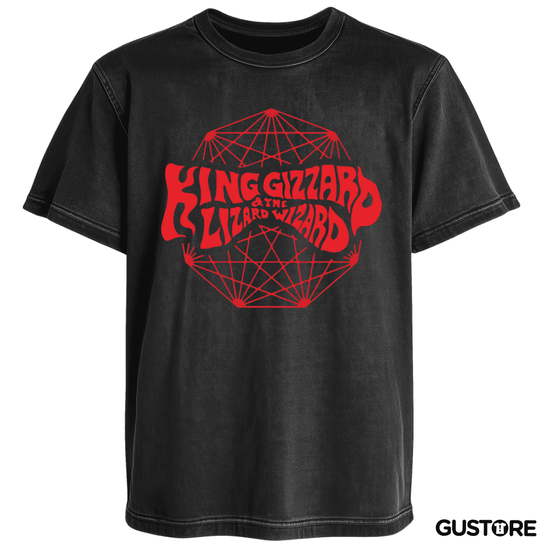 Polera desgastada King Gizzard and the Lizard Wizard Logo
