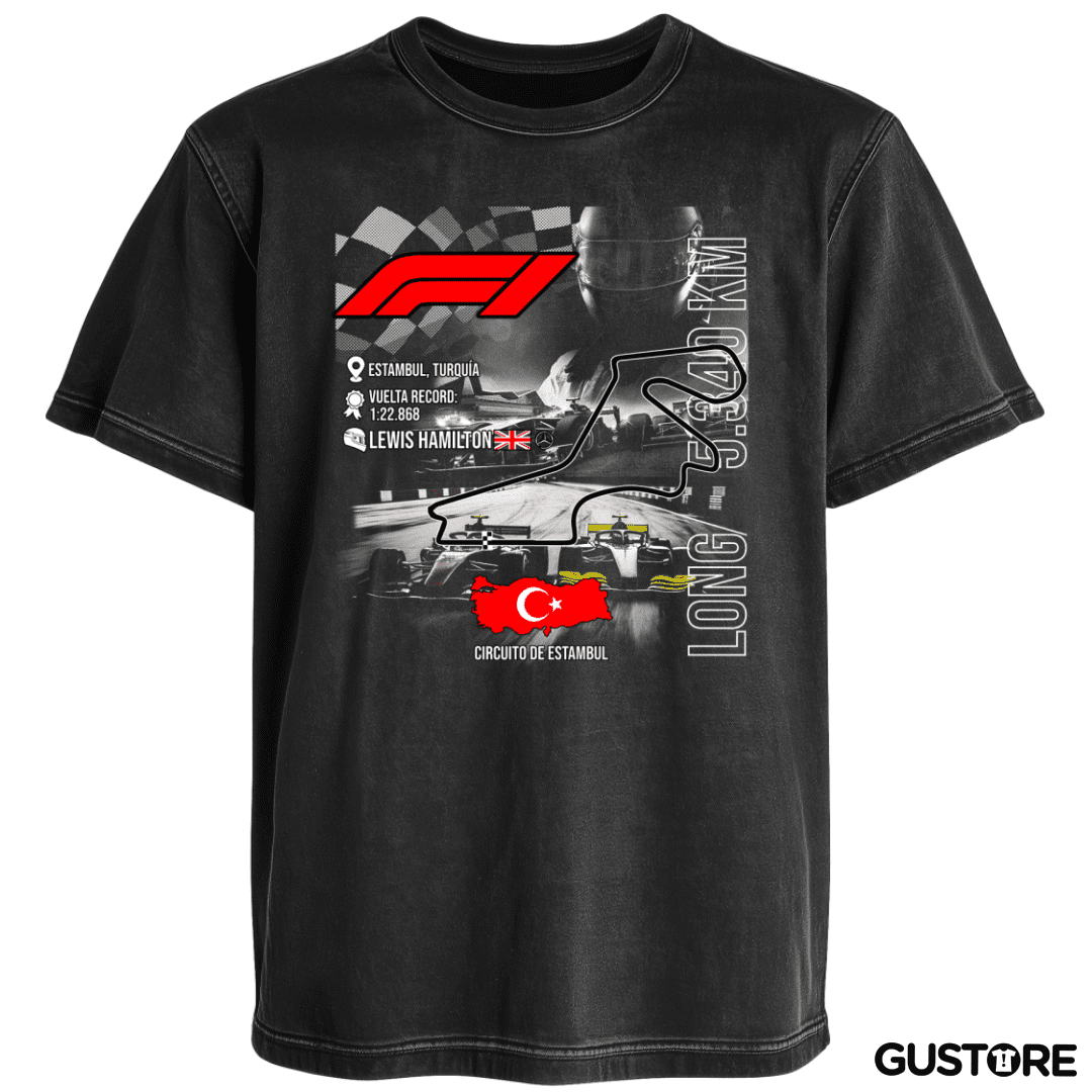Polera desgastada F1 Circuito de Estambul