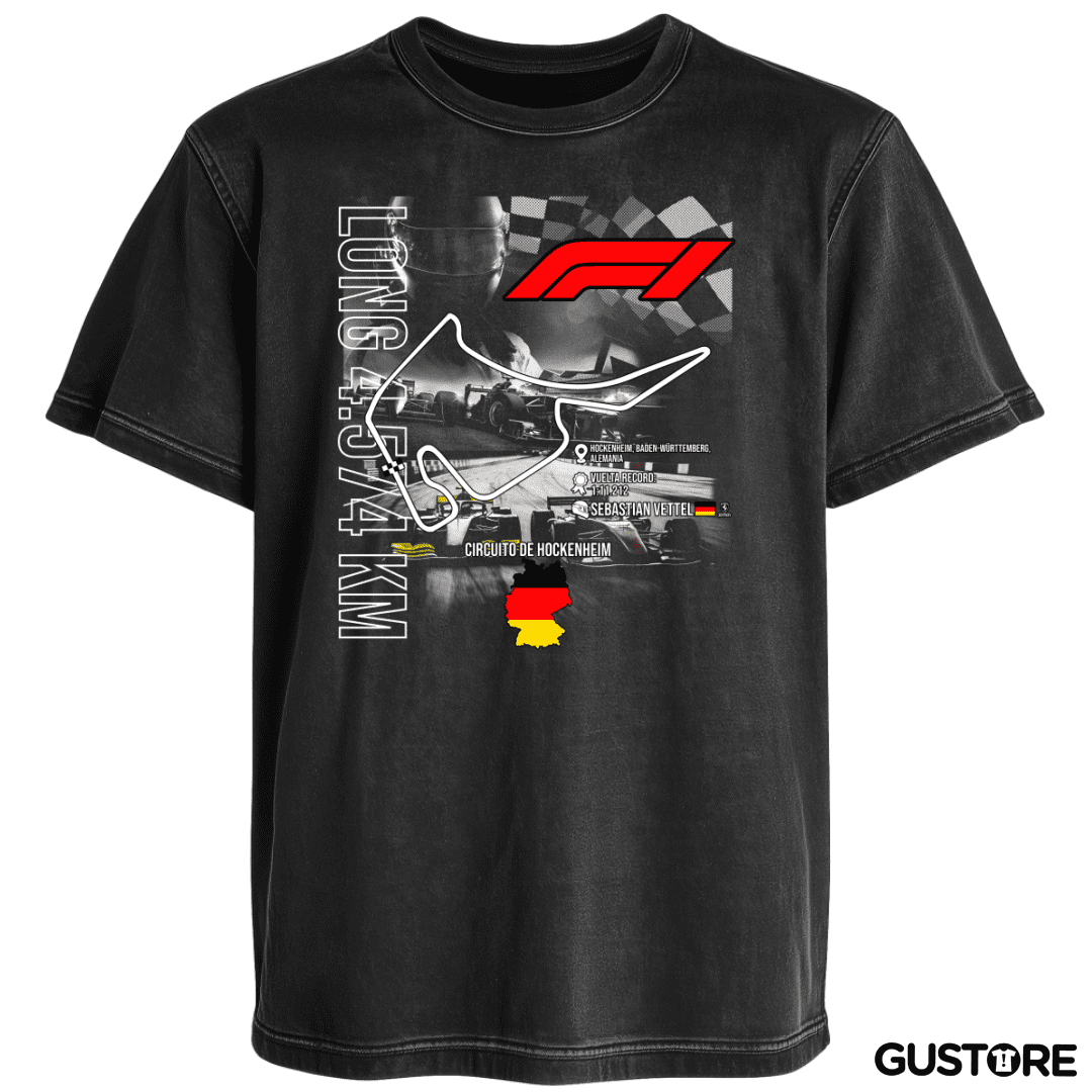 Polera desgastada F1 Circuito de Hockenheim